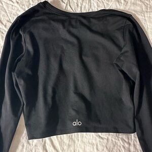 ALO Yoga Black Long Sleeve Top